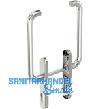 GU HS Drehgriffgarnitur RONDO 180� Griff innen/au�en mit PZ Edelstahl