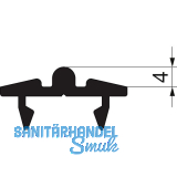 GU HS Laufschiene bb P2209 f�r Bodenschwelle L=6700 mm silber eloxiert