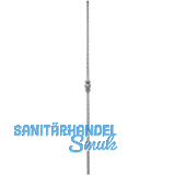 ARTEFERRO Zierstab VK 12 mit 1 Knopf, L�nge 1000 mm, Schmiedeeisen geh�mmert