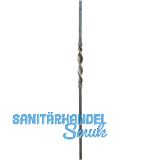 ARTEFERRO Anfangstab mittig gedreht, 20x20 x1200mm, Schmiedeeisen