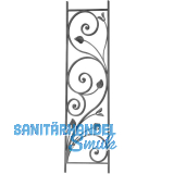 ARTEFERRO Zierelement, Profil 14 x 8 mm, 1000 x 275 mm, C-Bogen, Schmiedeeisen