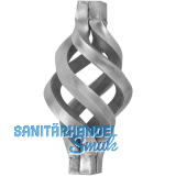 ARTEFERRO Zirbel, Profil 12 x 12 mm, 60 x 125 mm, Schmiedeeisen