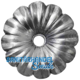 ARTEFERRO Rosette � 95 mm, mit Loch 8 mm, Schmiedeeisen