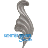 ARTEFERRO Blatt, links, 40 x 110 x 3 mm, Schmiedeeisen