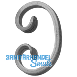 ARTEFERRO C Schnecke, 70 x 110 mm, Schmiedeeisen