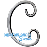 ARTEFERRO C Schnecke, 70 x 105 mm, Schmiedeeisen
