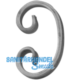 ARTEFERRO C Schnecke, 65 x 95 mm, Schmiedeeisen