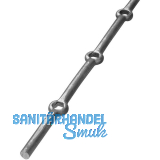 ARTEFERRO Lochstab, rund � 12mm, Lochabstand 120mm, 2000 mm, Schmiedeeisen