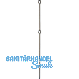 ARTEFERRO Gelochter Steher, � 25 mm, rund mit 2 L�cher, 1200 mm, Schmiedeeisen