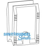 GU-934 HS F�hrung unten einzeln f�r Verbindungsstange 8mm,Kunststoff naturf�rbig