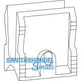 GU-937 HS F�hrung unten einzeln f�r Verbindungsstange 8 mm, Kunststoff schwarz