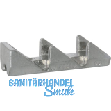 GU HS Riegelbock f�r Spaltl�ftung, ohne Holzschraube f�r Einbruchschutz, silber