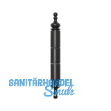 Aufsteckh�lsen 3- teilig Ziereichel, 18 mm, Schmiedeeisen verzinkt geschw�rzt