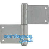 T�rnussband, Stift � 11 mm, Bandh�he 90 mm, links, Stahl verzinkt