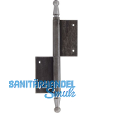 T�rnussband mit Zierkopf, links, 120 x 180 mm, Stahl blank