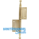 T�rnussband mit Zierkopf, links, 90 x 140 mm, Messing poliert