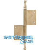 T�rnussband mit Zierkopf, links, 100 x 160 mm, Messing poliert