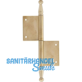 T�rnussband mit Zierkopf, rechts, 100 x 160 mm, Messing poliert