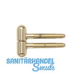 SFS Einbohrband, 16 mm, mit Rundkopf, Stahl glanzvermessingt