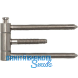 Steckband 3-teilig 18 mm, brandschutztauglich, Stahl vernickelt