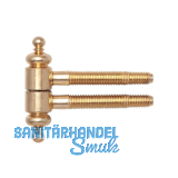 SFS Einbohrband mit Zierkopf, � 16 mm, Bandh�he 63 mm, Stahl vermessingt