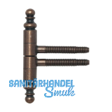 SFS Einbohrband 2-tlg. mit Zierkopf, � 16 mm, Bandh�he 108,5mm,bronze patiniert