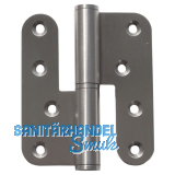 Aufschraubband B 1835 links, 100,2 x 86,4 x 3 mm, Edelstahl