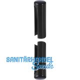 Aufsteckh�lsen 3- DIM, Band � 15 mm, Bandh�he 112 mm, Aluminium schwarz RAL 9005