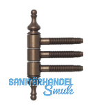 Einbohrzierband 3-teilig, 16 mm, Stahl bronze patiniert