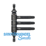 Einbohrzierband 3-teilig, 16 mm, Eisen schwarz antik