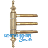 Einbohr-Zierband 3-teilig, mit Aush�ngesicherung, � 18 mm, Stahl vermessingt