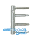 T�rband ANUBA 3-DIM 2-tlg. Bolzen 45 mm, Bandh�he 92mm, � 15mm, verzinkt silber