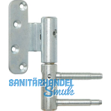 T�rband 3-DIM 2-tlg. � 20 mm links, Bandh�he 112 mm, silber