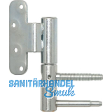 T�rband 3-DIM 2-tlg. � 20 mm rechts,Bandh�he 112mm, silber