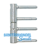 OTLAV Holz-T�rband 3-DIM, 2-teilig, 20 mm, Stahl verzinkt