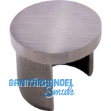 IAM DESIGN Endkappe f�r Nutrohr rund,flach,Rohr � 42,4,Edelstahl geschliffen V2A