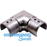 IAM DESIGN Eckbogen f�r Nutrohr rund � 42,4 x 1,5 mm, Edelstahl geschliffen V2A