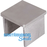 IAM DESIGN Endkappe f�r Nutrohr eckig, 40x40 mm, Edelstahl geschliffen V4A
