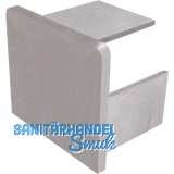 IAM DESIGN Endkappe f�r Kantenschutzprofil, 28x25x20mm,Zamak Edelstahl-Effekt