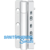 Haust�rband SIKU RB 5010 3D, Stiftsicherung, Stahl wei� RAL 9016