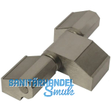 IBFM Anschraubtorband 3-teilig mit Kugellager, 158,5 x 84,5 mm, Edelstahl