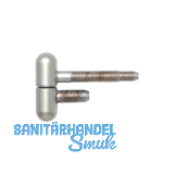 SFS Stahlzargenband 2-tlg. mit Rundkopf, � 16 mm, H�he 50,5 mm, verchromt matt