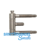 Stahlzargenband 3-tlg. Band 18 x 61 mm, Stahl vernickelt