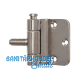 Stahlzargenband 3-teilig, Band 18 x 62 mm, Stahl vernickelt