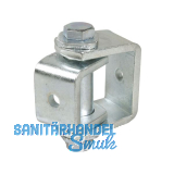 Anschwei�band verstellbar Typ A, Platte 30 x 45 mm, Stahl verzinkt