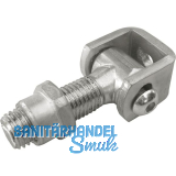 Anschwei�band zweidimensional verstellbar, Stahl blank/verzinkt M 20