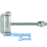 Zauntorband L�nge 170 mm, Gewinde M12, Stahl verzinkt