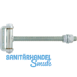 Zauntorband L�nge 235 mm, Gewinde M16, Stahl verzinkt