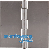 Anschweißscharnier mit festem Stift, 60 x 60 x 1,5mm,Rollen ø 6,7 mm, Edelstahl Anschweißscharnier mit festem Stift, 60 x 60 x 1,5mm,Rollen ø 6,7 mm, Edelstahl