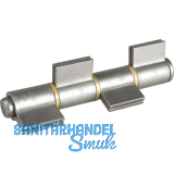 Anschwei�band 4-teilig I-Lappen 408C, Bandh. 180 mm, � 28 mm, Stahl blank